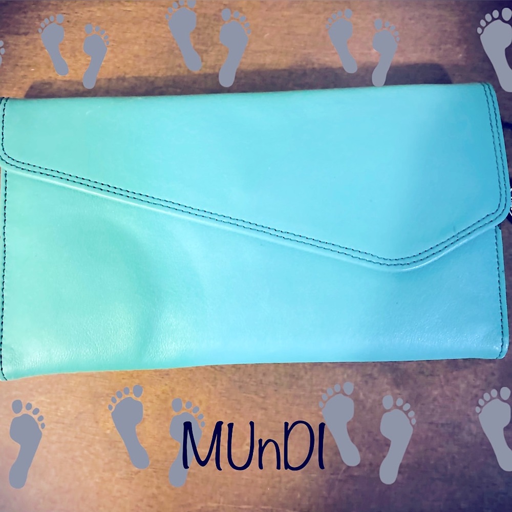 MUnDI genuine leather wallet. 1977. Fine Napa leather